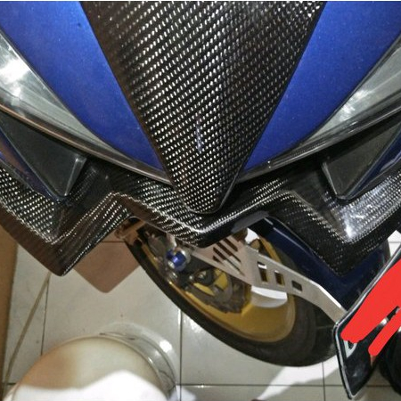 Winglet Cover Sayap Depan Aksesori Variasi Yamaha Aerox 155 Carbon Kevlar NEMO Best Quality