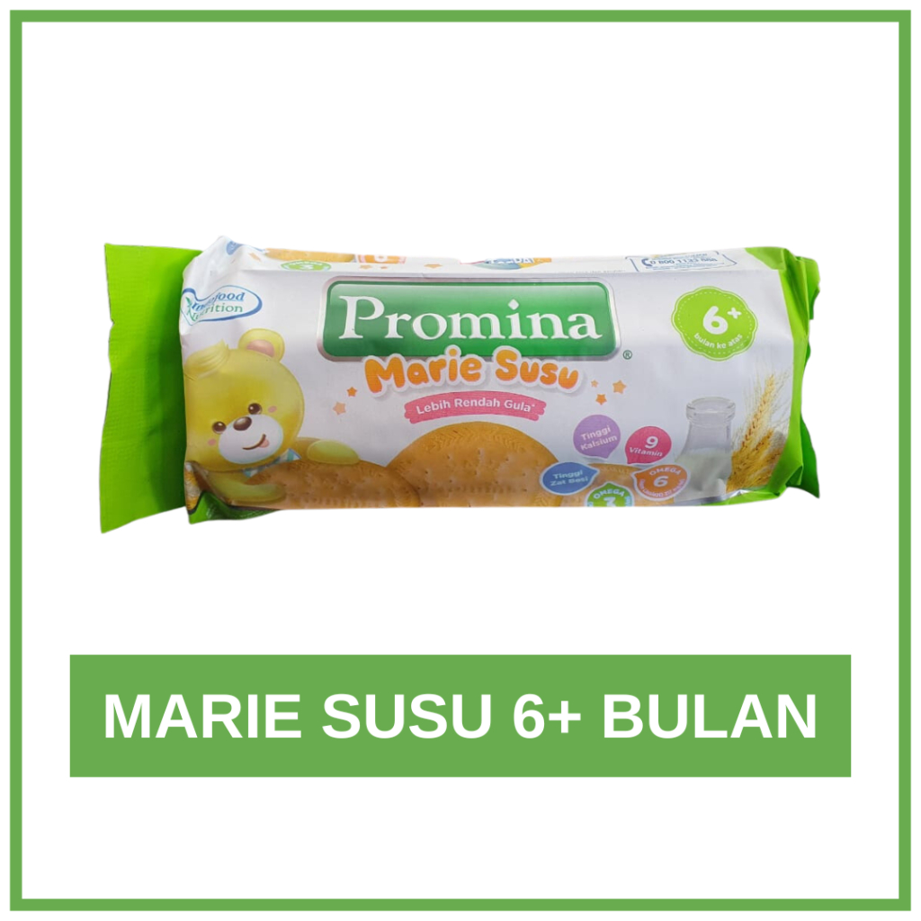 PROMINA MARIE SUSU 150 G BISCUIT BAYI 6+ BULAN KE ATAS CAMILAN BAYI
