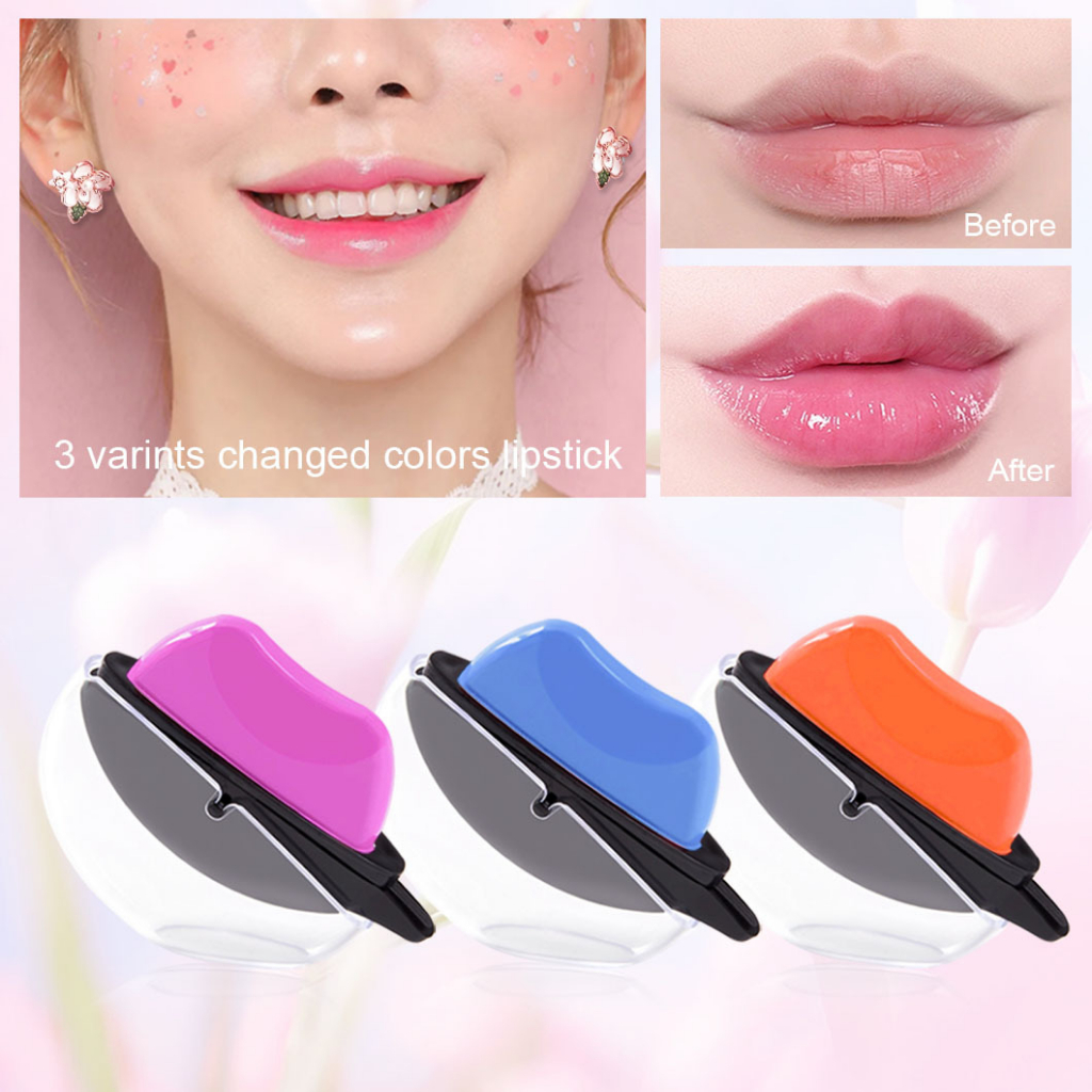 Lazy Lips Moisturizing Lip Glow Lipstik Change Color Pink Tahan Lama