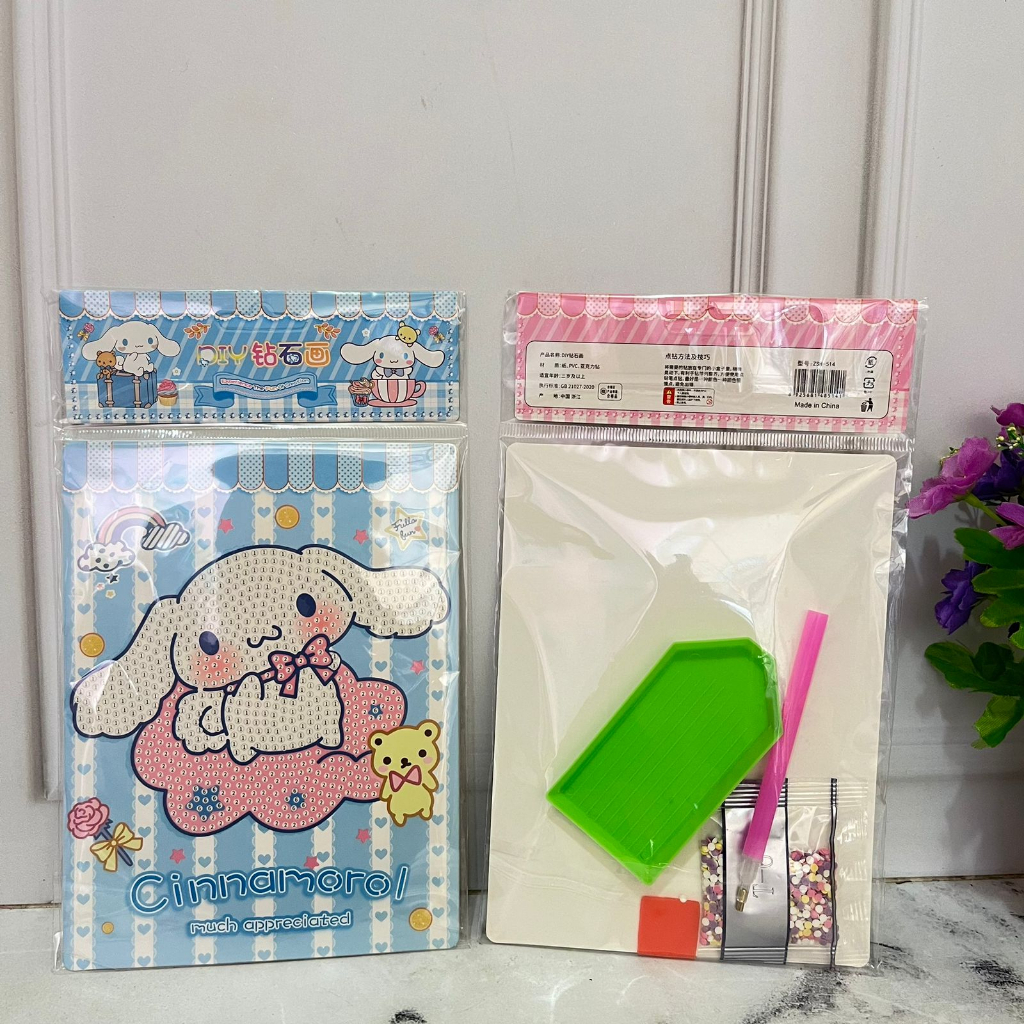 Mainan Kreativitas SANRIO manik-manik susun DIY 6 Variant harga Murah / Mainan Manik Tempel Anak LD-ZSH514 imut lucu unik Stationary Fancy kekinian Favorit anak best Quality