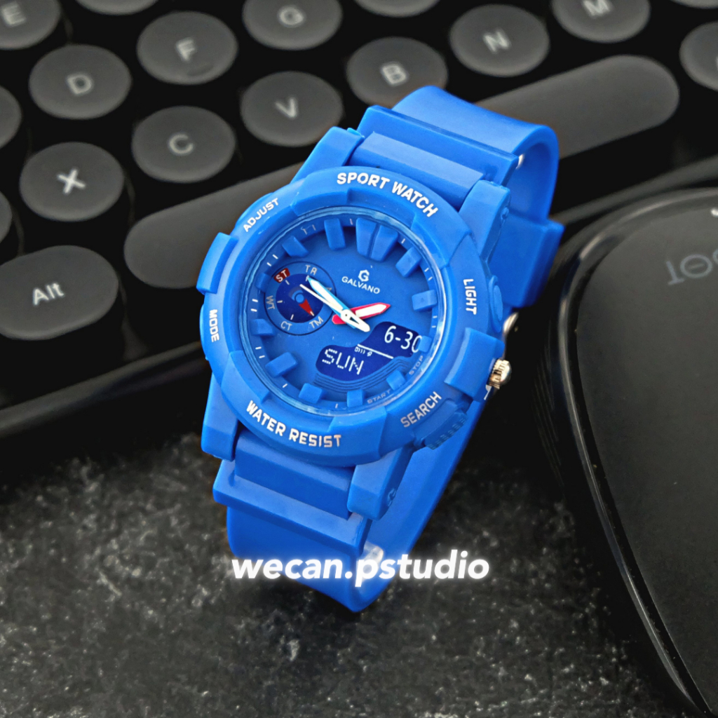 F86 GALVANO Jam Tangan Digital Unisex Sporty Korean Style Waterproof