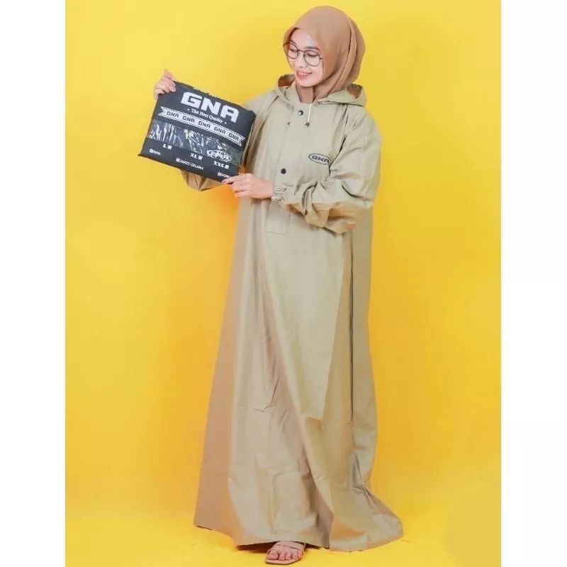 Jas hujan muslimah model gamis tebal no rembes