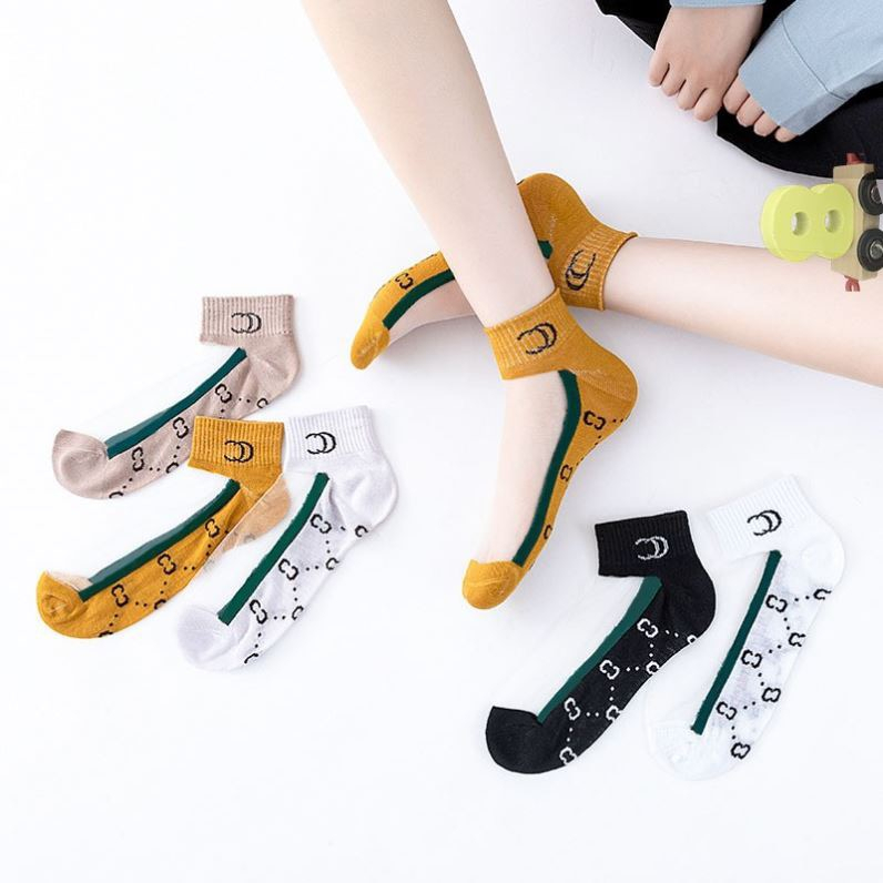 Kaos Kaki Ankle Unisex Kaos Kaki Pendek Motif Transparan Semata Kaki Dewasa Fashion Style Short Socks Satu7an KK30