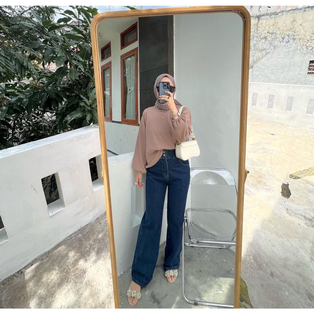 GFS FRISTI WAFFLE BLOUSE