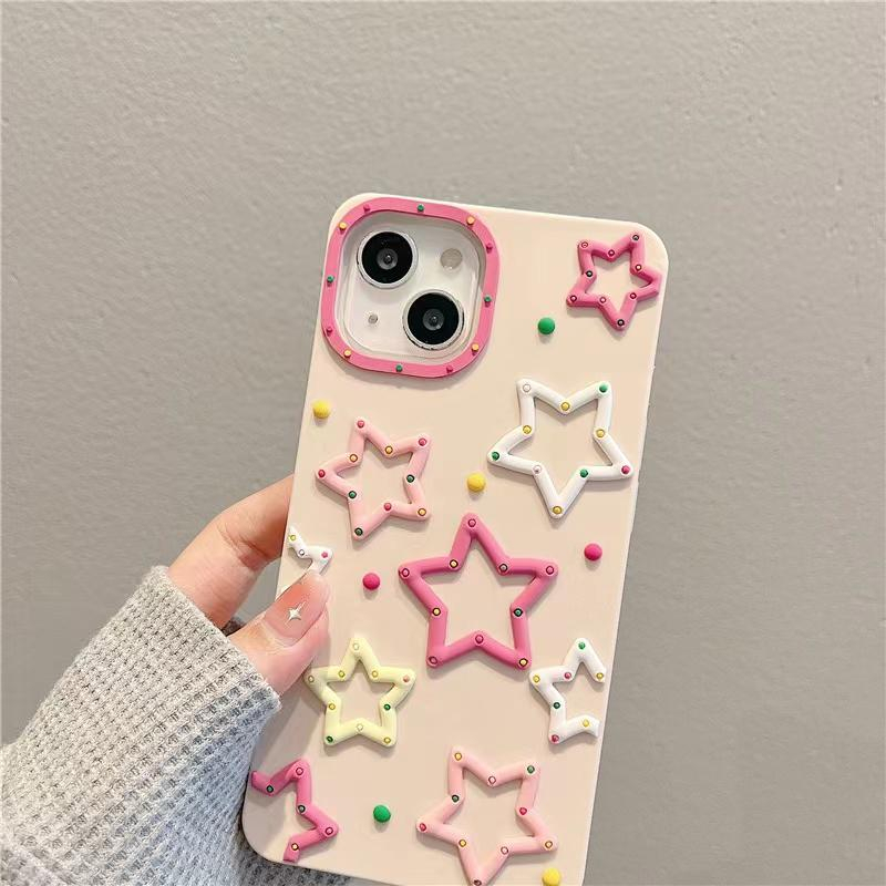 Soft Case Motif Bintang Lucu untuk Iphone X XR XS 11 12 13 14
