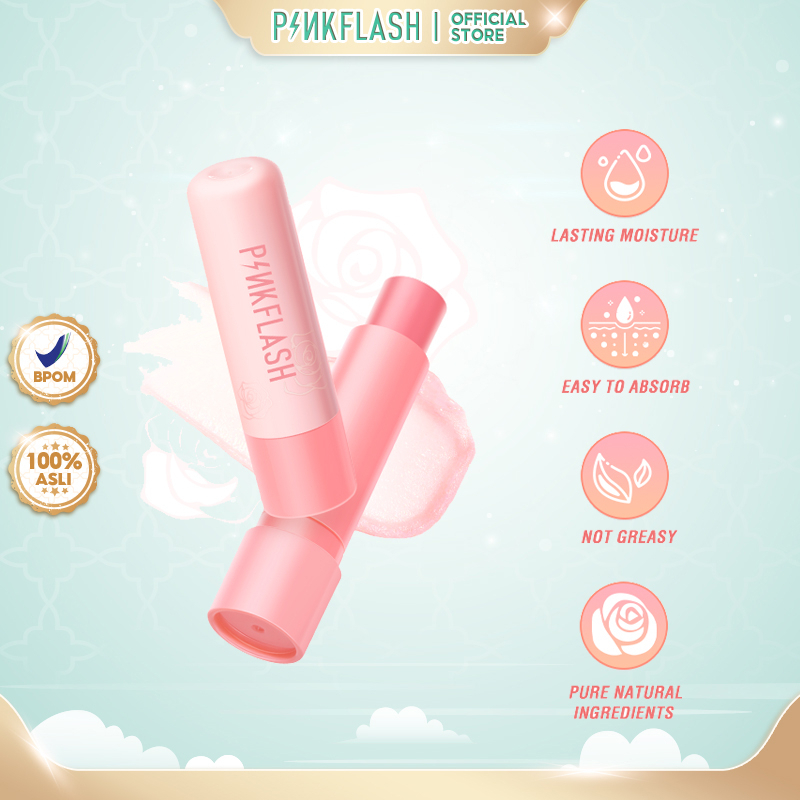 PINKFLASH Plant Oil-Based Lasting Moist Lip Balm Lip Care Deep Hydration 4 Natural ingredients Repair Nourish Reduce Wrinkles