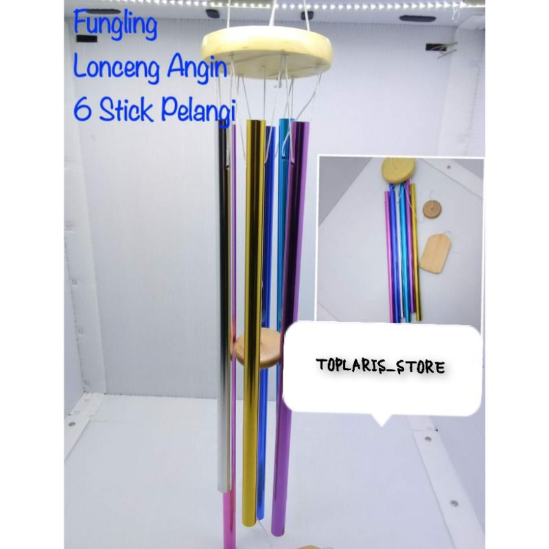 Fungling Lonceng Angin Wind Chime Pelangi Besar