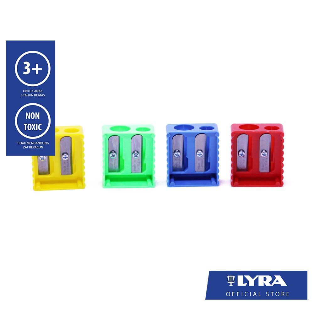 

LYRA Sharpener Twin Holes - Rautan 2 Lubang
