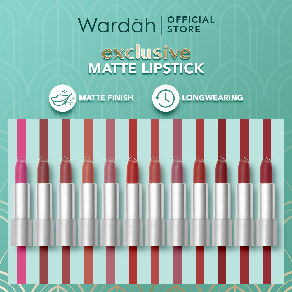 MFI - Wardah Exclusive Matte Lipstick | Netto 3,5 gr