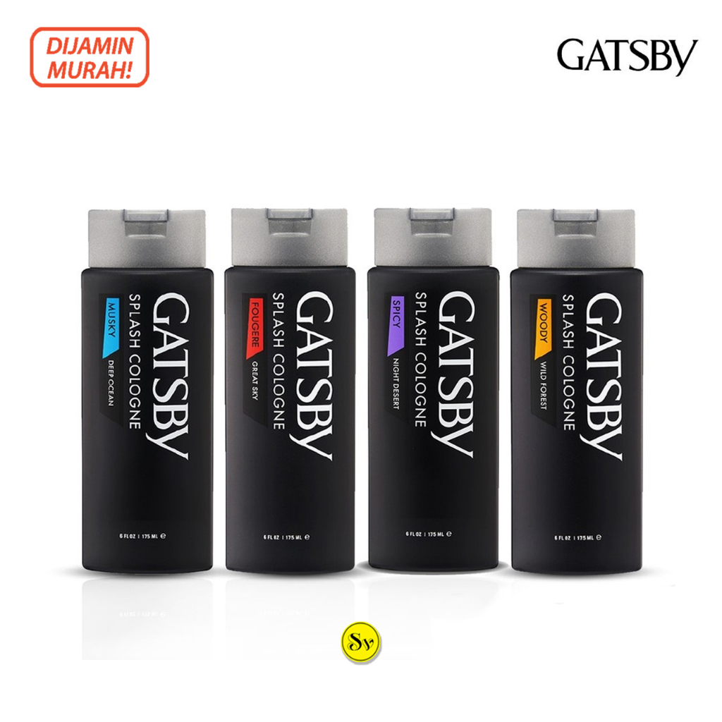 Gatsby Splash Cologne Deep Ocean Great Sky Night Desert Wild Forest Parfum Pria