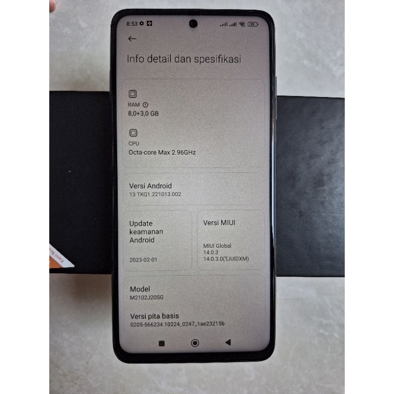 POCO X3 PRO NFC 8/256 GB RESMI FULLSET ‐ SECOND