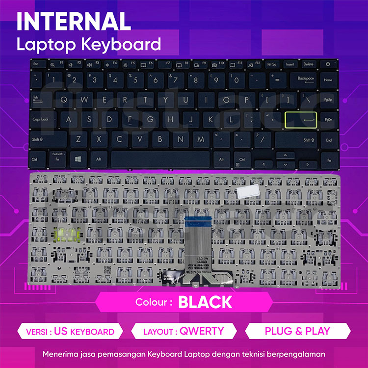 Keyboard Asus Vivobook E410 E410kao E410m E410ma E410mao New