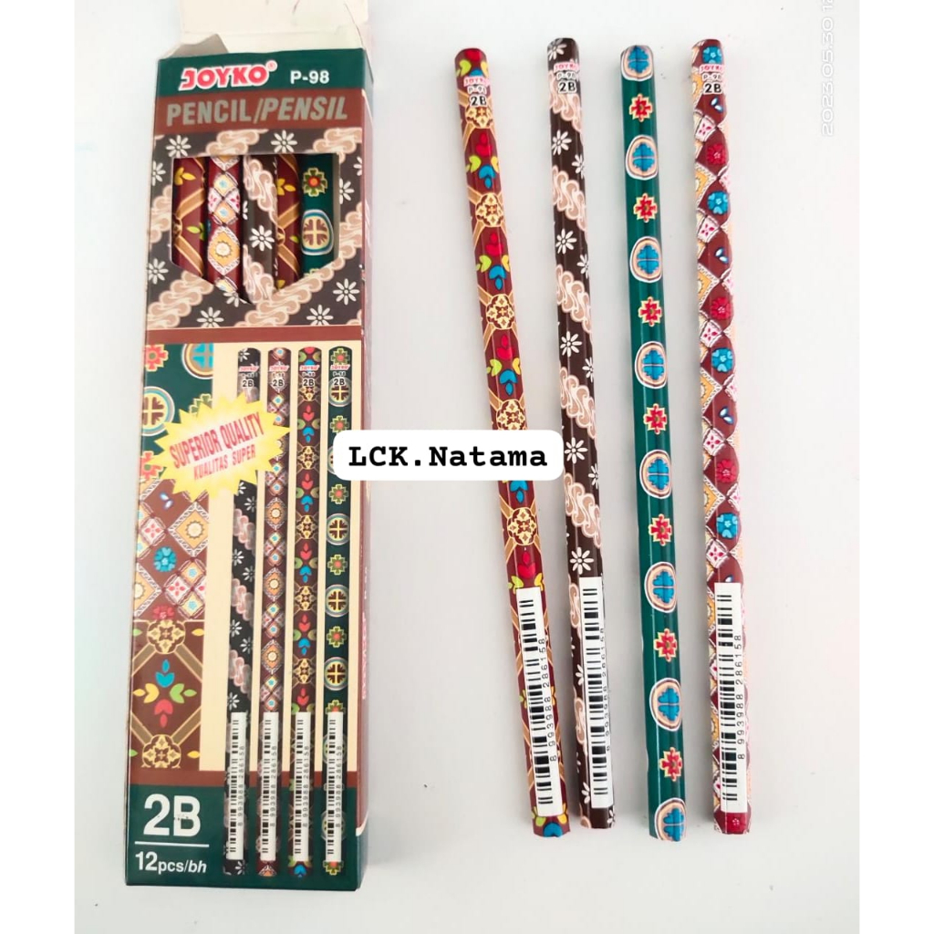 

JOYKO Pencil 2B P-98 pensil 2B motif BATIK