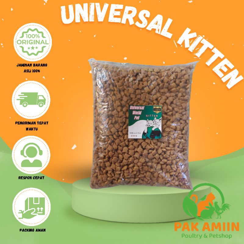Universal Kitten Pakan kucing Kecil 500g Universal World Pet Kitten