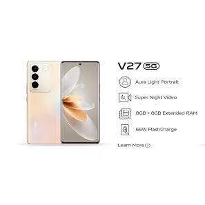 Vivo V27 5G 8/256GB | MediaTek Dimensity 7200 | Funtouch OS 13 Global | 4600 mAh | Garansi Resmi