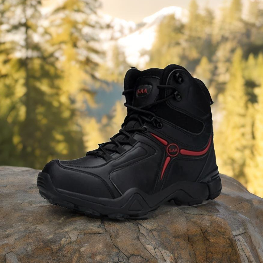 Sepatu Safety Pria Kerja Boots Outdoor 5AA 6inci Pdl Touring Hiking Septi Boot Sol Delta Original