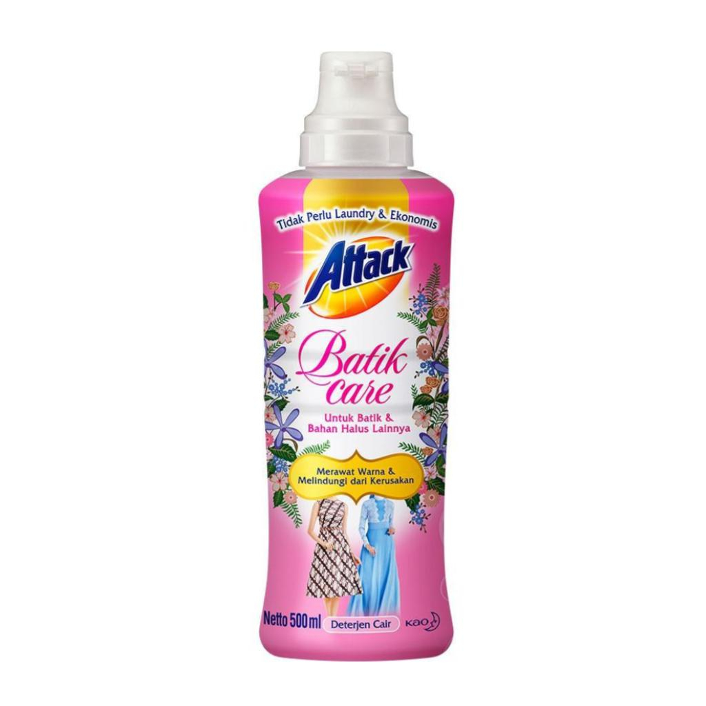 Attack Deterjen Cair Batik Care Bottle 500ml - Sabun Cuci Baju / Detergen Pembersih Pakaian - Untuk Batik &amp; Bahan Halus Lainnya