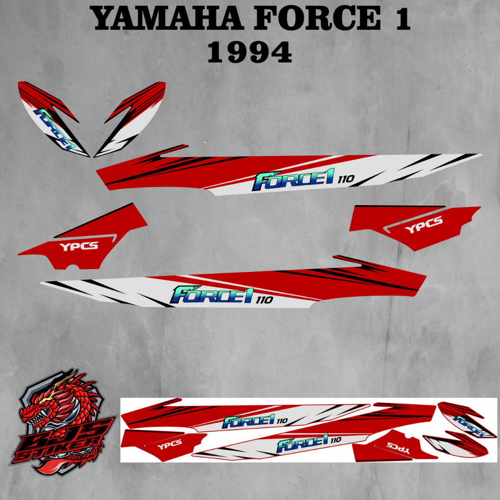 Striping f1zr force 1 force1 - Stiker Decal f1zr force 1 force1 1994