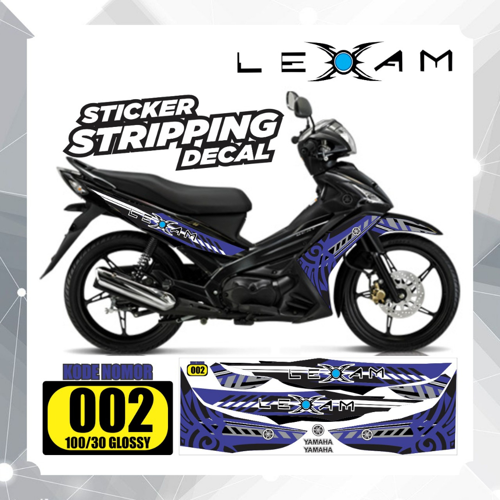 striping variasi Yamaha Lexam /stiker decal motor Lexam /stiker lis polet Yamaha Lexam