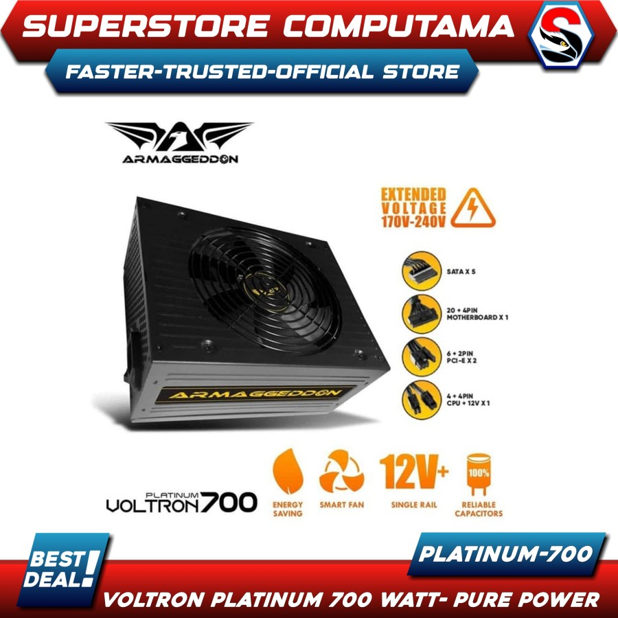 Armaggeddon Voltron Platinum 700 Watt - Power Supply PSU