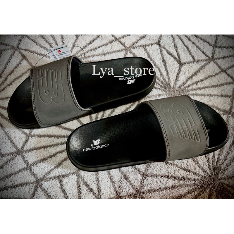 SENDAL SLIDE SLOP FULL    lbelence GREY CASUAL  PRIA DAN WANITA FREE BOX + PAPERBAG