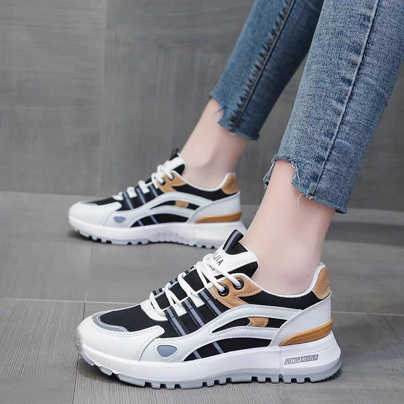 GROSIRTAS &quot;FREE BOX&quot; LV0239 Sneakers Sepatu Wanita Korea Import Sepatu Sport Wanita Premium Quality