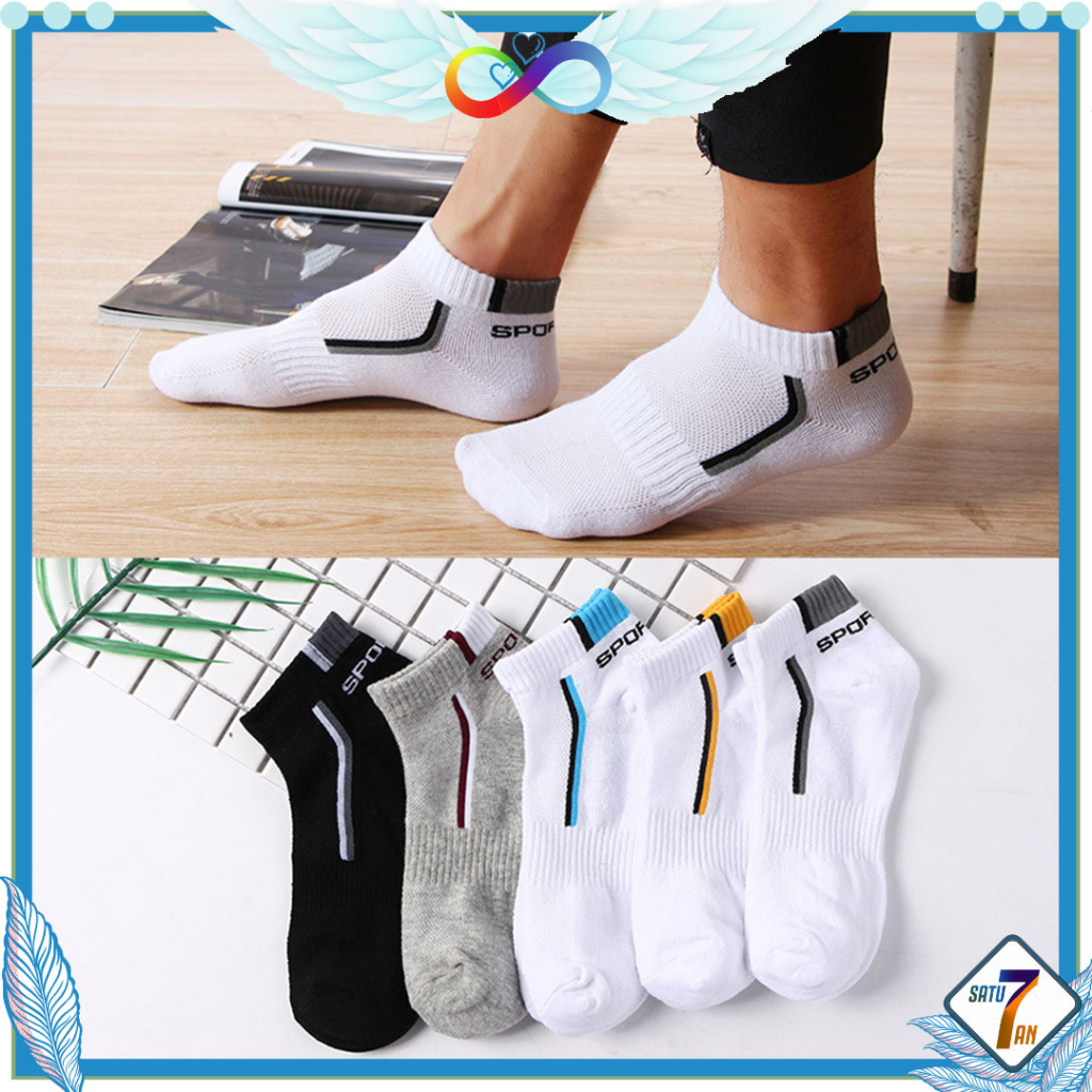 Kaos Kaki Ankle Unisex Kaos Kaki Pendek Semata Kaki Motif Dewasa Style Fashion Short Socks Satu7an KK33