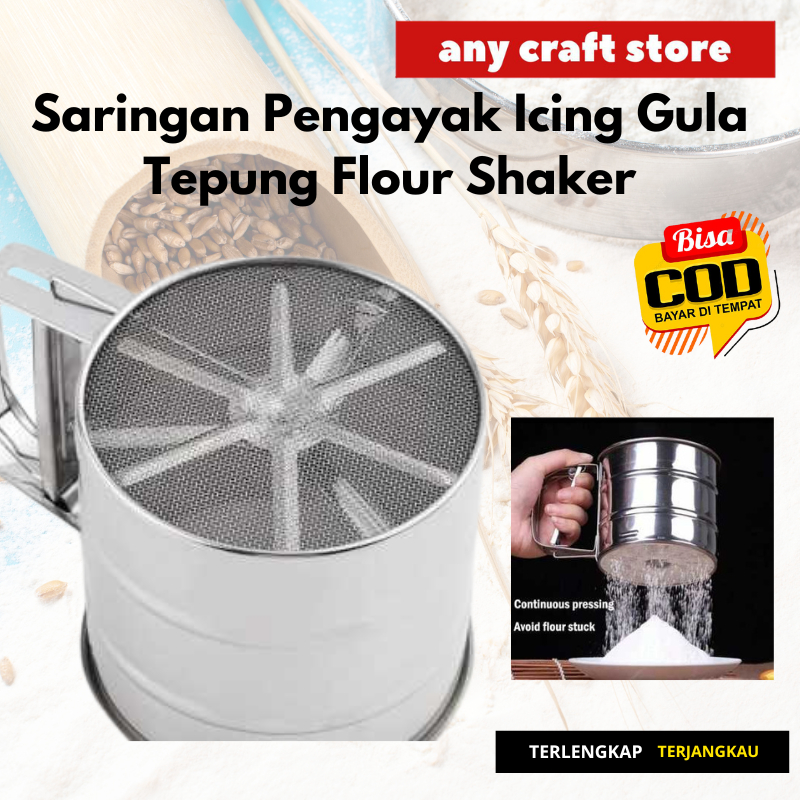 

Saringan Pengayak Icing Gula Tepung Flour Shaker