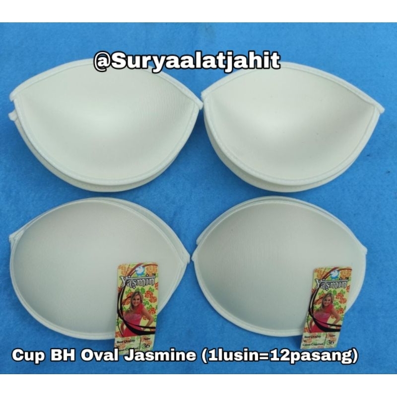 Cup BH Oval merk Jasmine (1lsn=12psg) rp.142.000/12psng