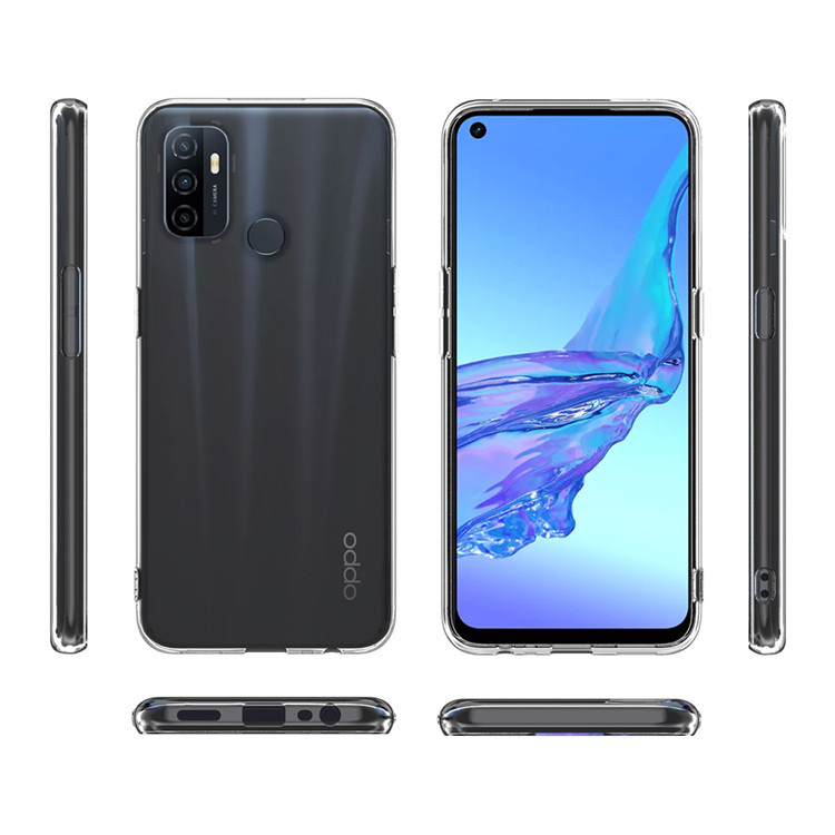 Clear Case Oppo A98 A78 A57 A52 A92 A53 A33 A8 A31 A15 A74 A94 A9 A5 A7 A5s A1K A74 A91 A16 2020 4G 5G  Plus + Protector Camera Kamera Soft Tpu Casing Transparant