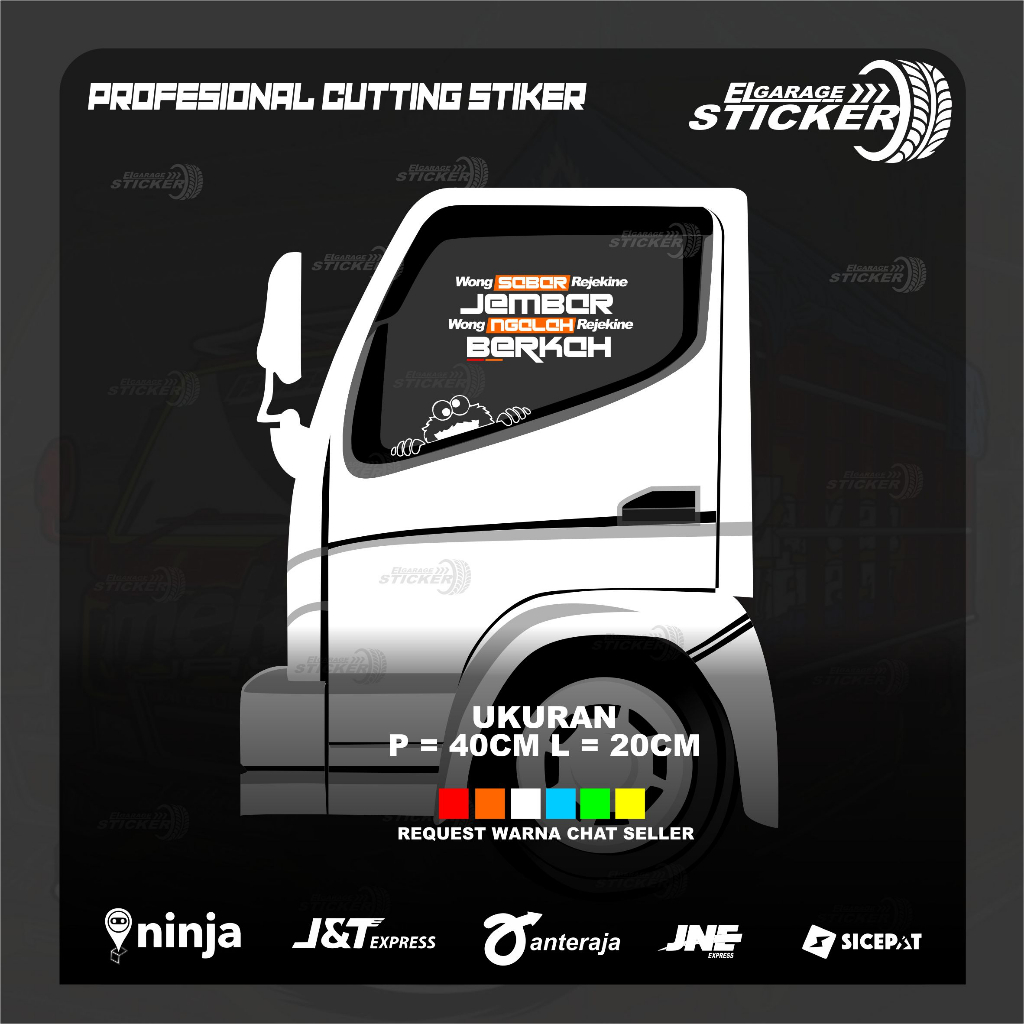 STIKER VARIASI KACA SAMPING TRUK DAN LAINNYA CUTTING STIKER VARIASI KACA TRUK