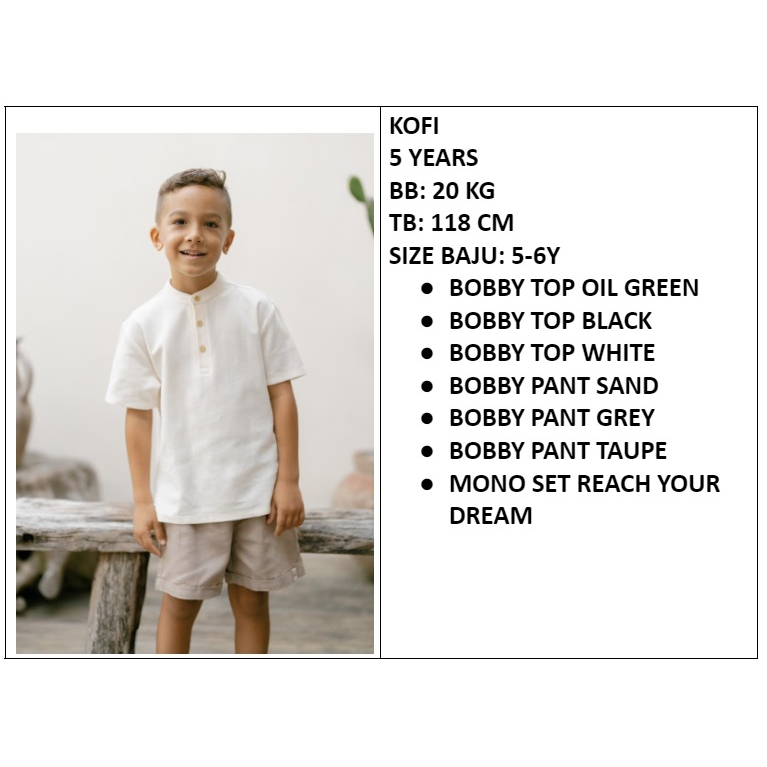 Bohopanna Chino Bobby Pant 1-14 Tahun Celana Pendek Chinos Casual Anak CBKS