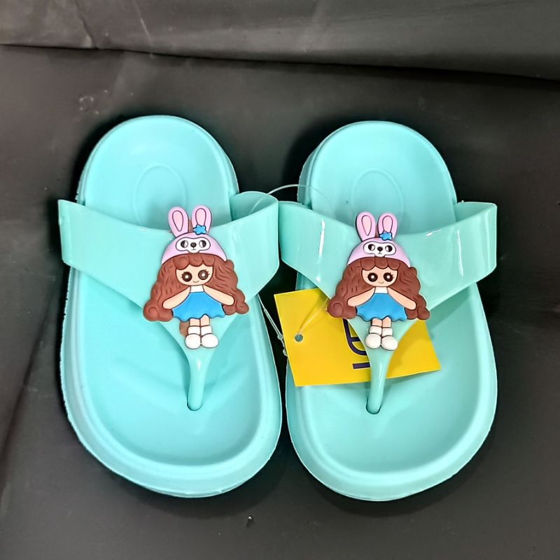 Sandal anak perempuan Sandal jepit princess import Sendal anak kekinian