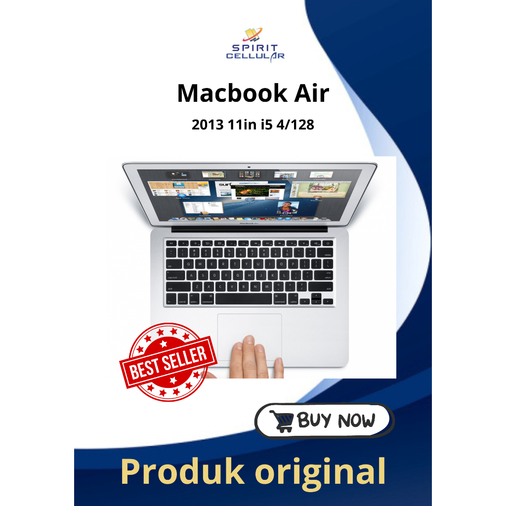 Macbook Air 2013 11 Inch Core i5 4GB/128GB Second Normal