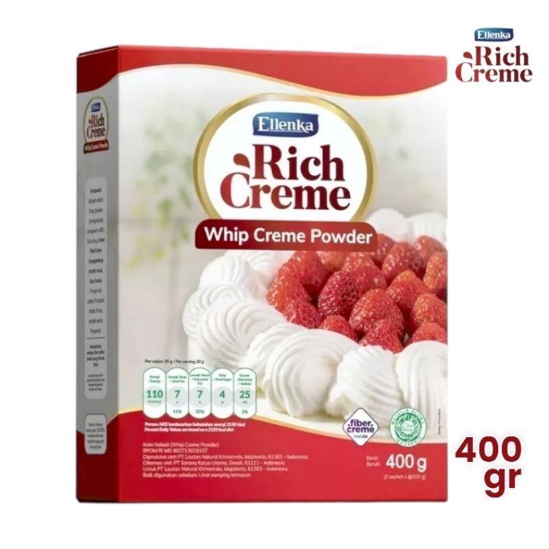 

Rich Creme | WHIP CREME POWDER - 400gr | Whipping Cream