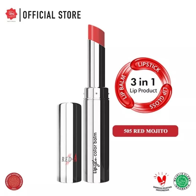 ❤ MEMEY ❤ RED-A Glo Lip Color Balm 3in1 | Super Moisturizer RED A