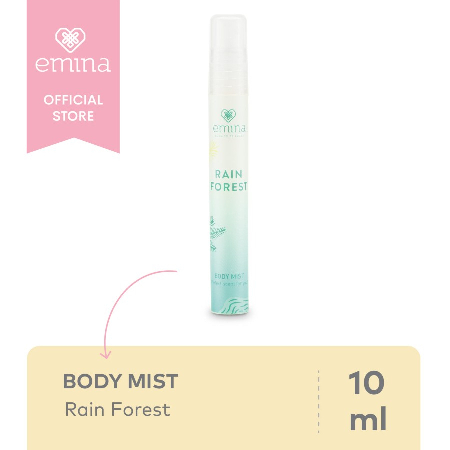 EMINA Body Mist Indonesia / Parfum 10ml / Perfect Scent For You / Rain Forest Indian Summer Pixie Dust Ocean Mist / Scentsation Perfume Parfume Minyak Pewangi Pengharum Wangi EDP EDT / Aroma Tidak Sedap Bau Skincare Treatment Perawatan Tubuh Badan Series