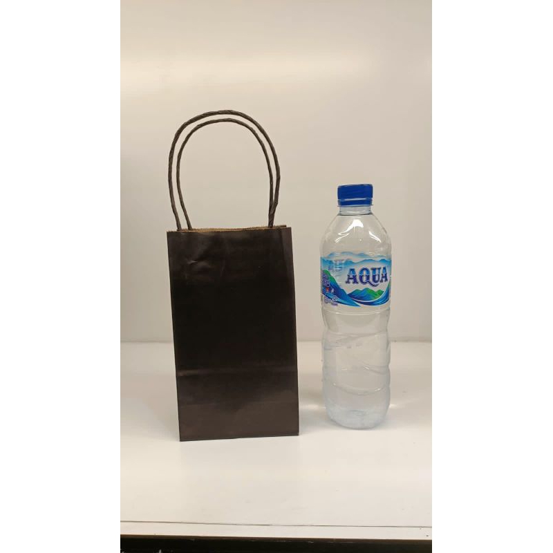 

25 PCS PAPER BAG HITAM TALI XS 11x7x19 CM | PAPER BAG UNTUK SOUVENIR , PARFUM