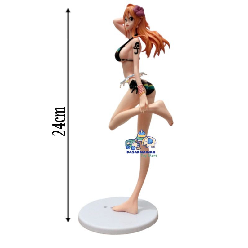 Figure One Piece Nami Swimsuit Sexy Mainan Miniatur Pajangan