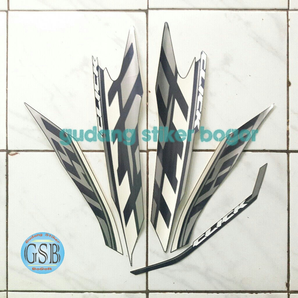 Stiker sticker striping motorHonda vario click 150 2020 biru doff