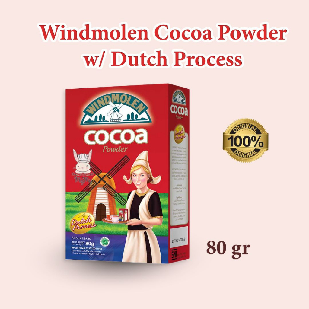 

Windmolen Cocoa powder With dutch process 80gr