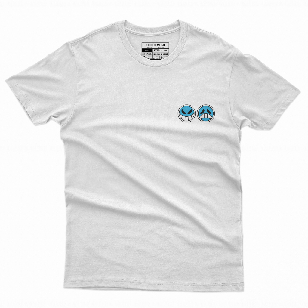 Tshirt Asce Young White Anime Manga One Piece Premium Kaos Portgas D. Ace Nakama Mugiwara Crew