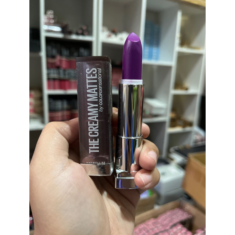 Maybelline The Creamy Mattes - Matte Lipstick Make Up Khusus No 681 {Vibrant Violet}