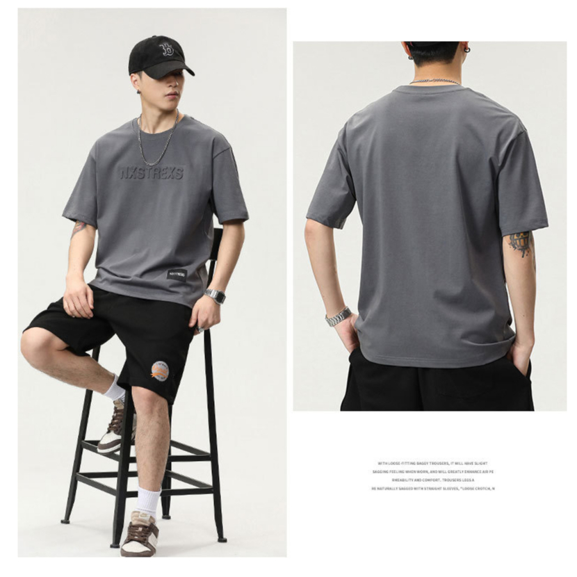 T&amp;Y Kaos Oversize Unisex 6789 Baju Distro Pria Wanita Atasan Lengan Pendek Tshirt Longgar Model Polos Warna Warni Murah Import