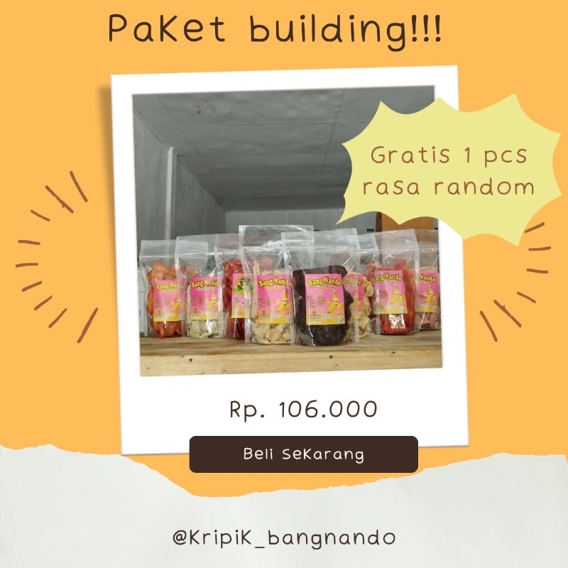 

Paket building!!! Paket all varian rasa + dapat GRATIS 1 PCS varian rasa random