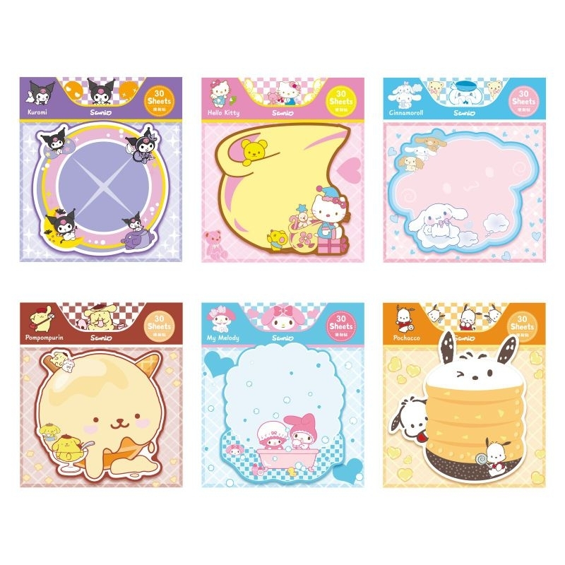 STICKY NOTE KARTUN LUCU KUROMI .POMPOMPURIN , MEMO PAD INS