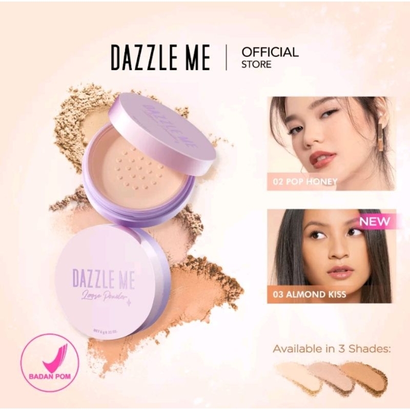 Dazzle Me Always Setting Loose Powder BPOM Super Soft Smooth Bedak Tabur