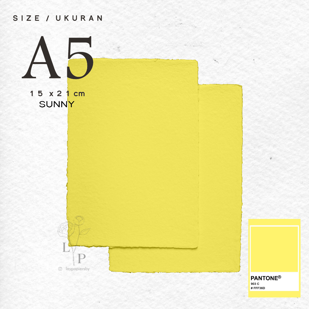 

Kertas Daur Ulang / Handmade Paper / Recycle Paper - Sunny