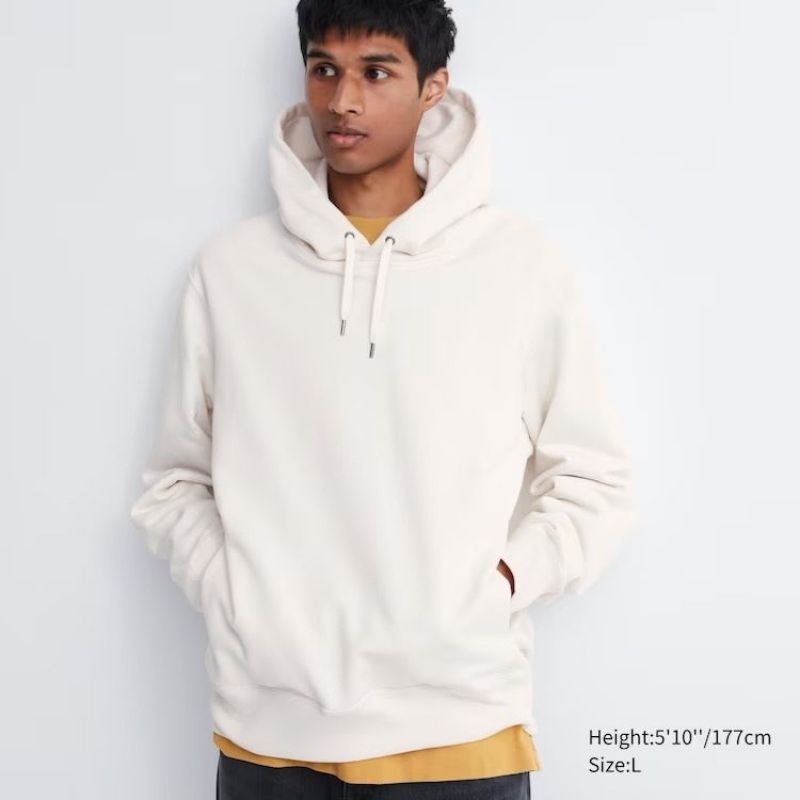 GU by unq basic logo hoodie sweater