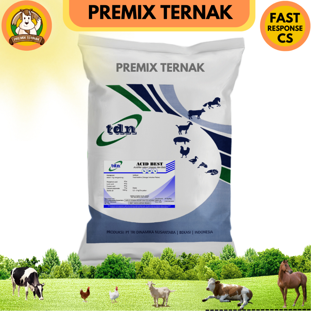 ACID BEST 1 kg - Acidifier Growth Promotor - Acidifier ayam - Acidifier unggas - Acidifier bebek - Feed additive ayam - mirip ORGACIDS acidtech